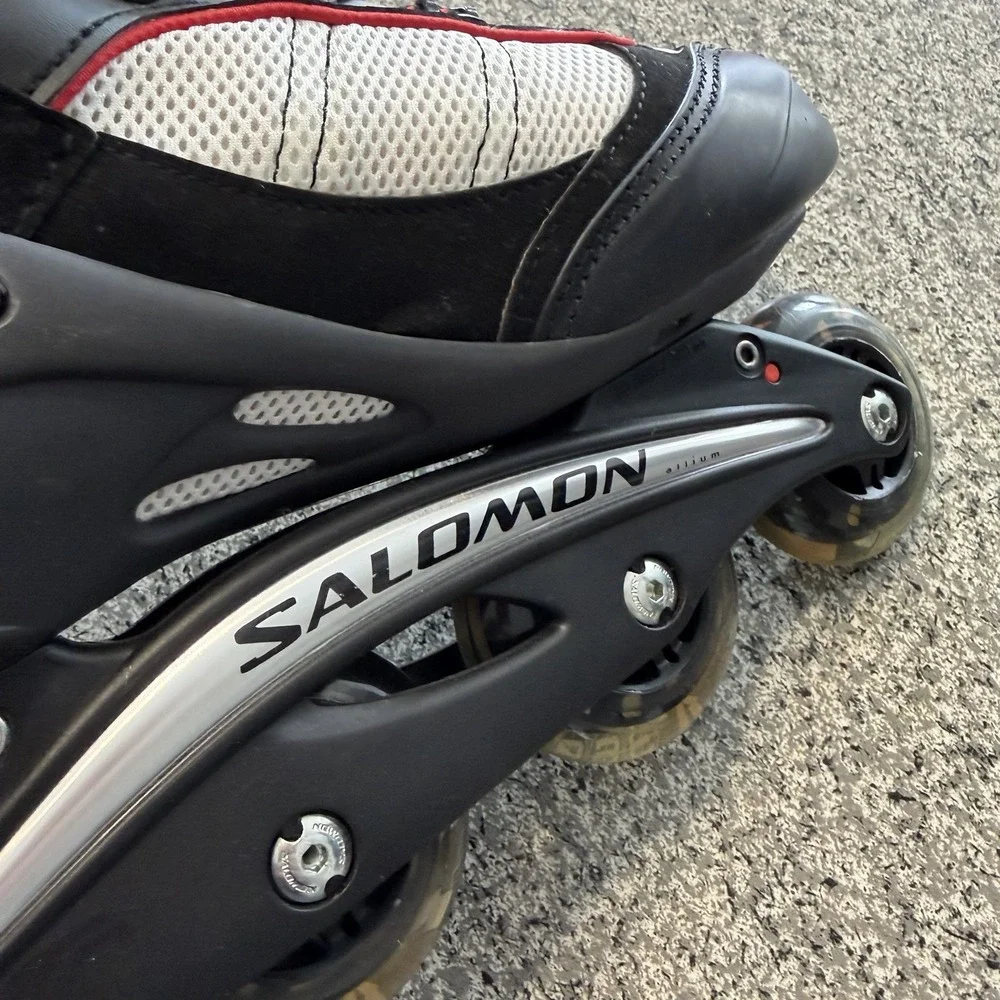 Salomon Energyzer Inline Skates Mens 10.5 Vintage Y2K Rollerblades Carbon TR 7